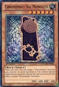 Chronomaly Sol Monolith Card Front
