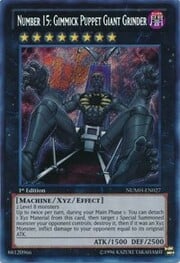 Number 15: Gimmick Puppet Giant Grinder · Secret Rare 027sec