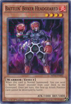 Battlin' Boxer Headgeared Card Front