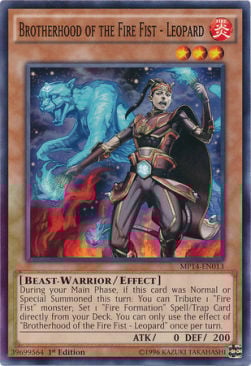 Brotherhood of the Fire Fist - Leopard Card Front