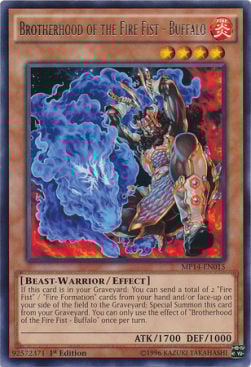 Brotherhood of the Fire Fist - Buffalo Card Front