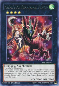 Harpie's Pet Phantasmal Dragon Card Front