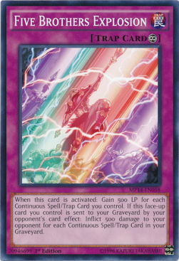 Five Brothers Explosion Card Front