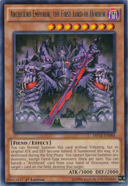 Archfiend Emperor, the First Lord of Horror Card Front