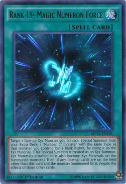 Rank-Up-Magic Numeron Force Card Front