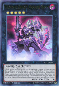 Crimson Knight Vampire Bram Card Front