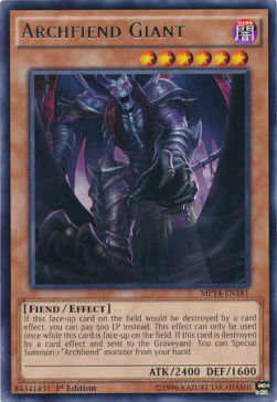 Archfiend Giant Card Front