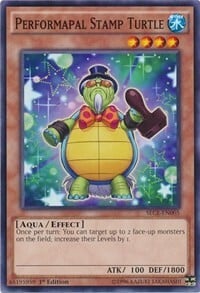 Performapal Stamp Turtle Card Front
