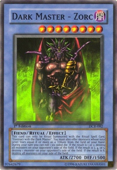 Dark Master - Zorc Card Front