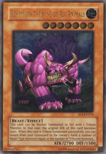 Behemoth il Re degli Animali Card Front