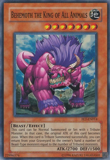 Behemoth il Re degli Animali Card Front