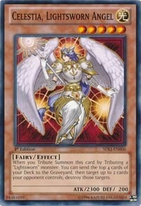 Celestia, Lightsworn Angel Card Front