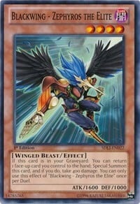 Blackwing - Zephyros the Elite Card Front