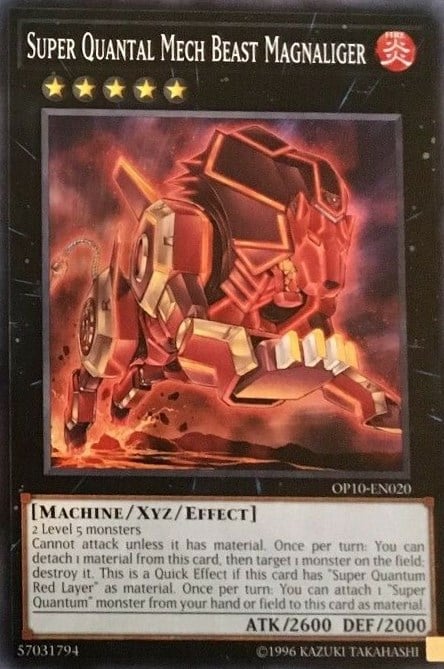 yugioh super quantum cards Quantal Mech Beast Lusterrex - DANE-EN037 Super Rare Mint / near mint condition trading card Layer 19: "Preventing the Invasion!