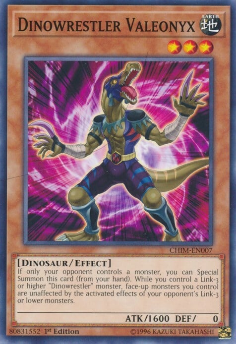 Dinowrestler Valeonyx Card Front
