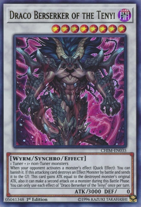 Draco Berserker of the Tenyi Card Front
