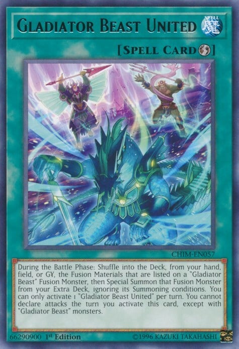 Gladiator Beast United Card Front