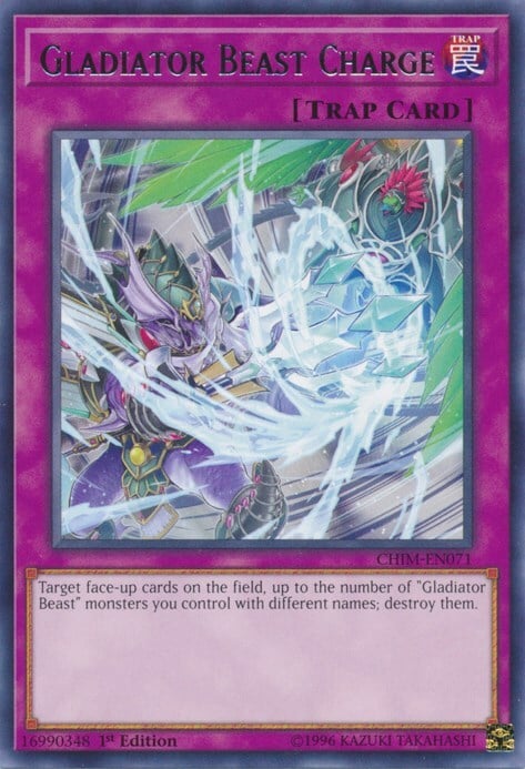 Gladiator Beast Charge Card Front