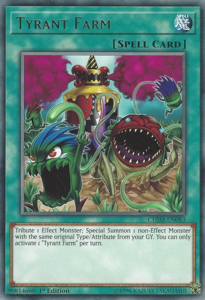 Yu-Gi-Oh! Trading Card - Tyrant Farm (CHIM-EN083) - Rare - 1st Edition - Chaos Impact Booster