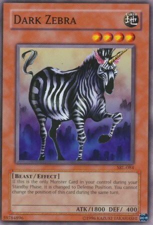 Dark Zebra Card Front