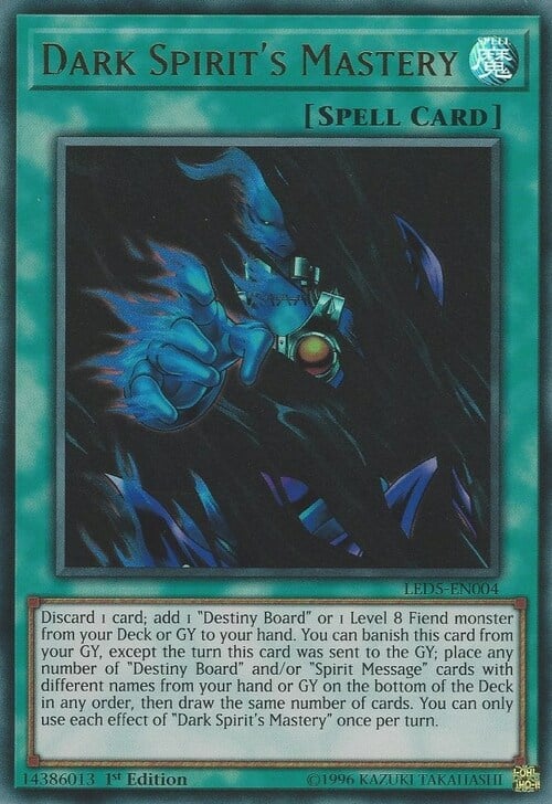 Dark Spirit's Mastery Card Front