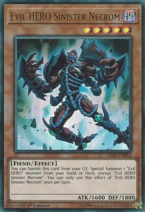 Evil HERO Sinister Necrom Card Front