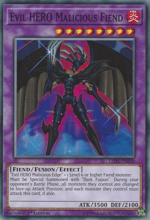Evil Hero Malicious Fiend Card Front
