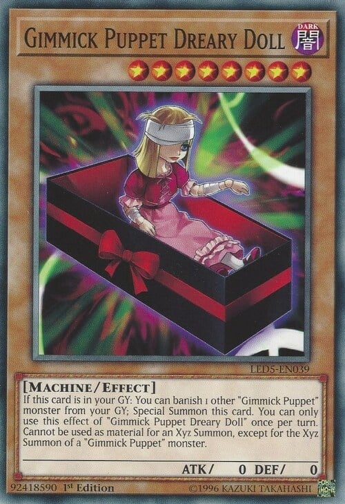 Gimmick Puppet Dreary Doll Card Front