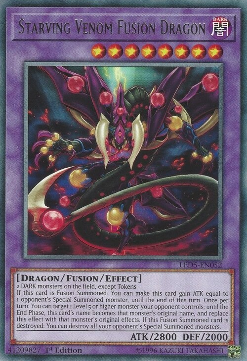 Drago Fusione Veleno Affamato Card Front