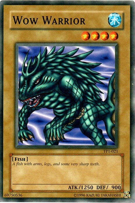 Wow Warrior Card Front