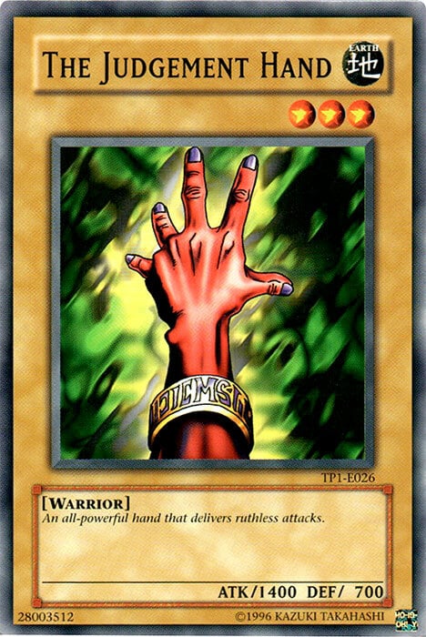 The Judgement Hand Card Front