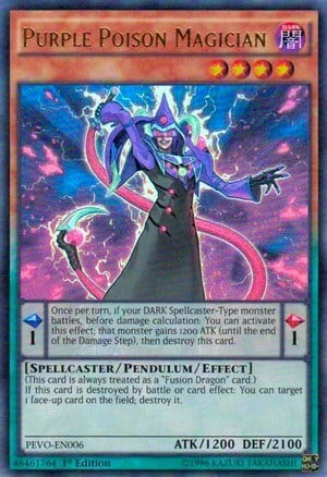 Purple Poison Magician Card Front