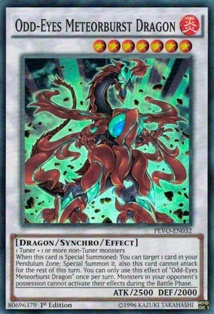 Odd-Eyes Meteorburst Dragon Card Front