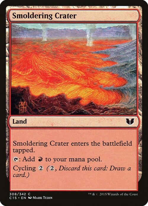 Cráter ardiente Frente