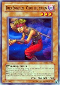 Dark Scorpion - Chick the Yellow Card Front