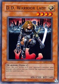 D.D. Warrior Lady Card Front