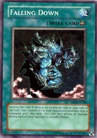 Falling Down Card Front