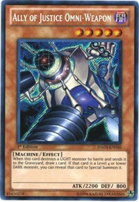 Ally of Justice Omni-Weapon Card Front