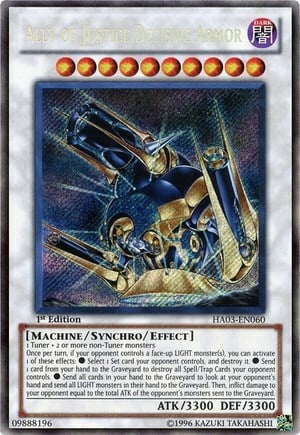 Ally of Justice Decisive Armor Card Front