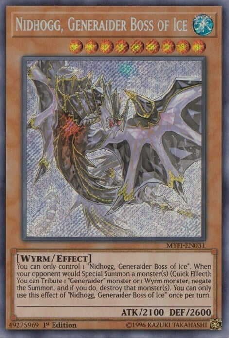Nidhogg, Generaider Boss of Ice Card Front