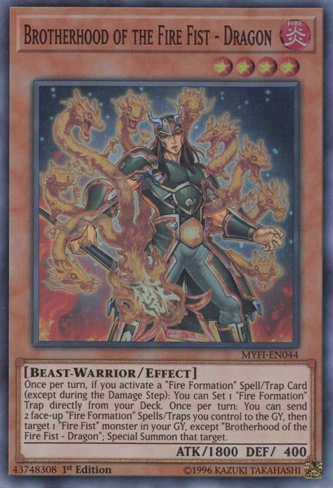 Brotherhood of the Fire Fist - Dragon Card Front