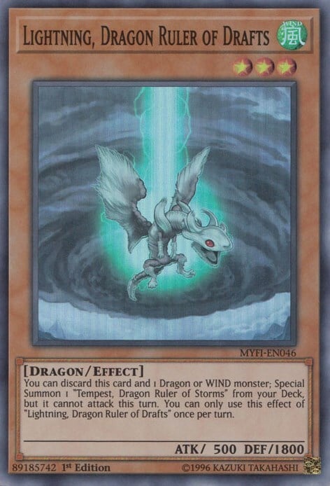 Lightning, Dragon Ruler of Drafts Card Front