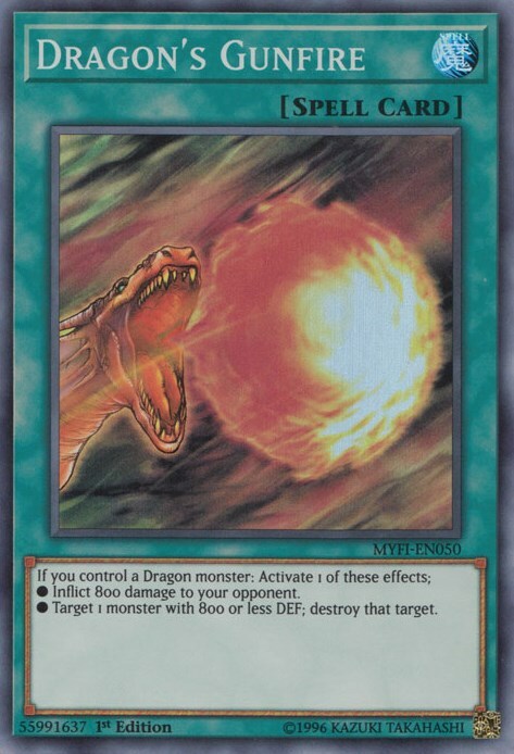 Dragon's Gunfire Card Front