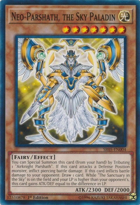 Neo-Parshath, the Sky Paladin Card Front