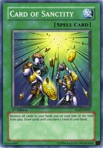 card of sanctity yugioh Amazon.com: YU-GI-OH! - Card of Sanctity (LCJW-EN126) - Legendary  Collection 4: Joey's World - 1st Edition main image 0