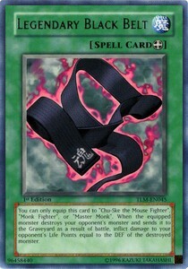 Legendary Black Belt Card Front