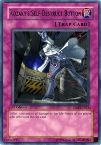 Bottone dell'Auto-Distruzione di Kozaky Card Front