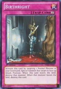 Diritto di Nascita Card Front