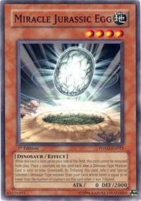 Miracle Jurassic Egg Card Front