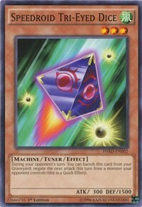 Speedroid Tri-Eyed Dice Card Front
